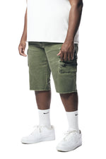 Big & Tall - Pigment Dyed Twill Utility Shorts