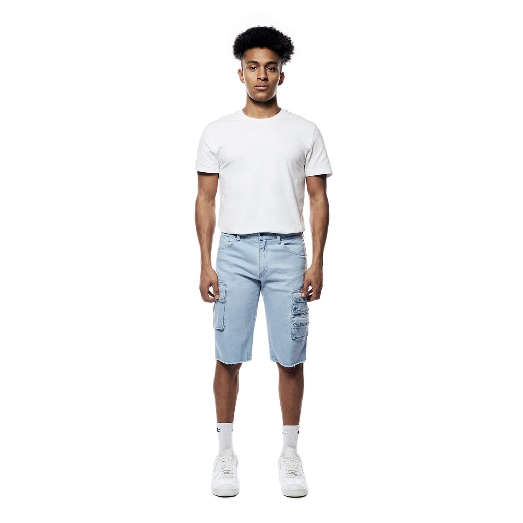 Smoke Rise Pigment Dyed Twill Utility Shorts -Dusty Seabreeze