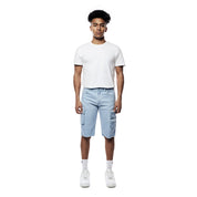 Smoke Rise Pigment Dyed Twill Utility Shorts -Dusty Seabreeze