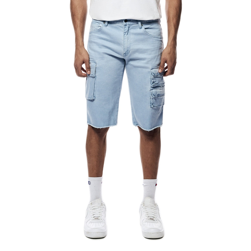 Smoke Rise Pigment Dyed Twill Utility Shorts -Dusty Seabreeze
