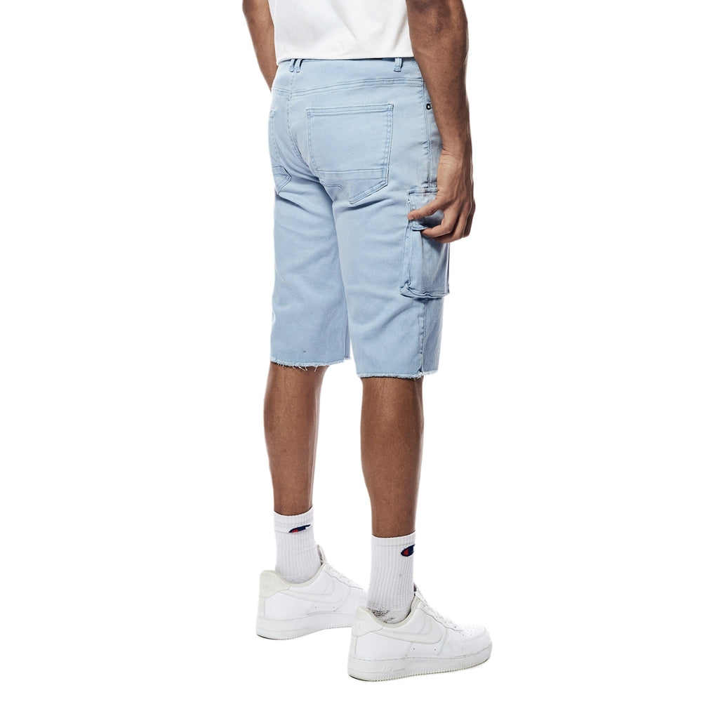 Smoke Rise Pigment Dyed Twill Utility Shorts -Dusty Seabreeze
