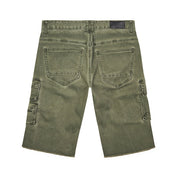 Smoke Rise Pigment Dyed Twill Utility Shorts - Vintage Army