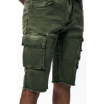 Pigment Dyed Twill Utility Shorts