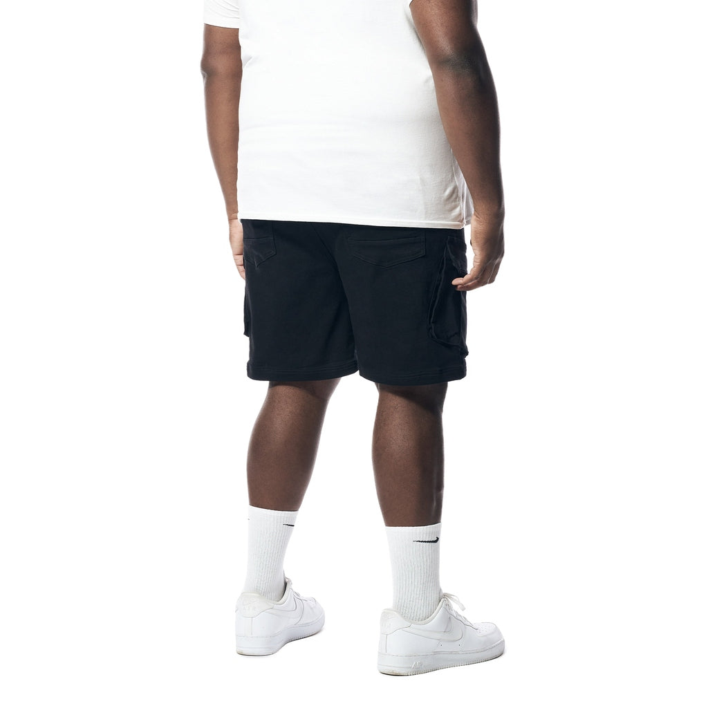 Smoke Rise Big and Tall Big and Tall - Essential Knit Twill Cargo Shorts - Black