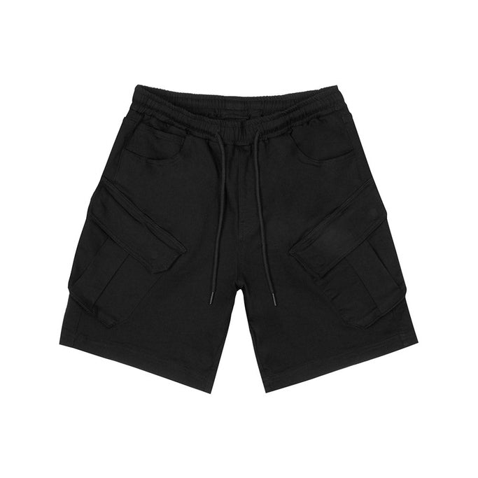 Smoke Rise Essential Knit Twill Cargo Shorts - Black