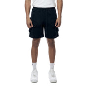 Smoke Rise Essential Knit Twill Cargo Shorts - Black