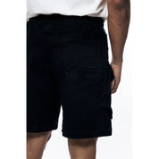 Smoke Rise Essential Knit Twill Cargo Shorts - Black