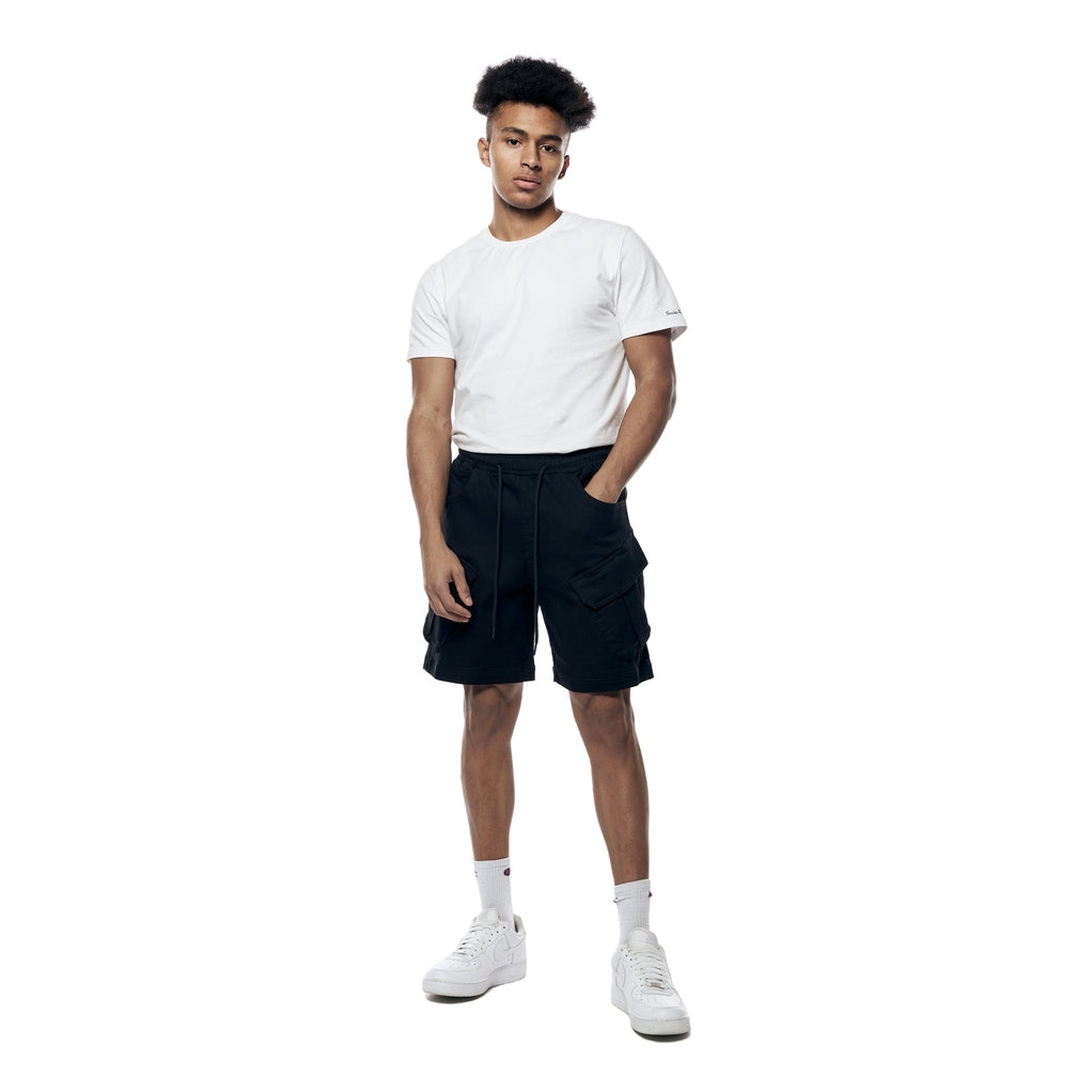 Smoke Rise Essential Knit Twill Cargo Shorts - Black