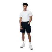 Smoke Rise Essential Knit Twill Cargo Shorts - Black