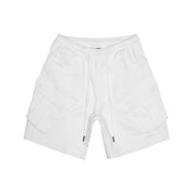 Smoke Rise Essential Knit Twill Cargo Shorts - White