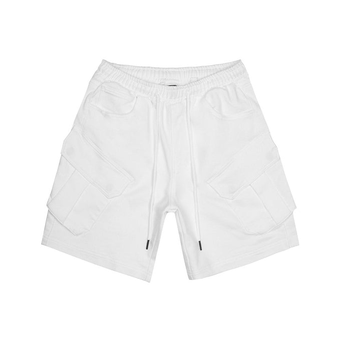 Smoke Rise Essential Knit Twill Cargo Shorts - White