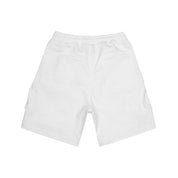 Smoke Rise Essential Knit Twill Cargo Shorts - White