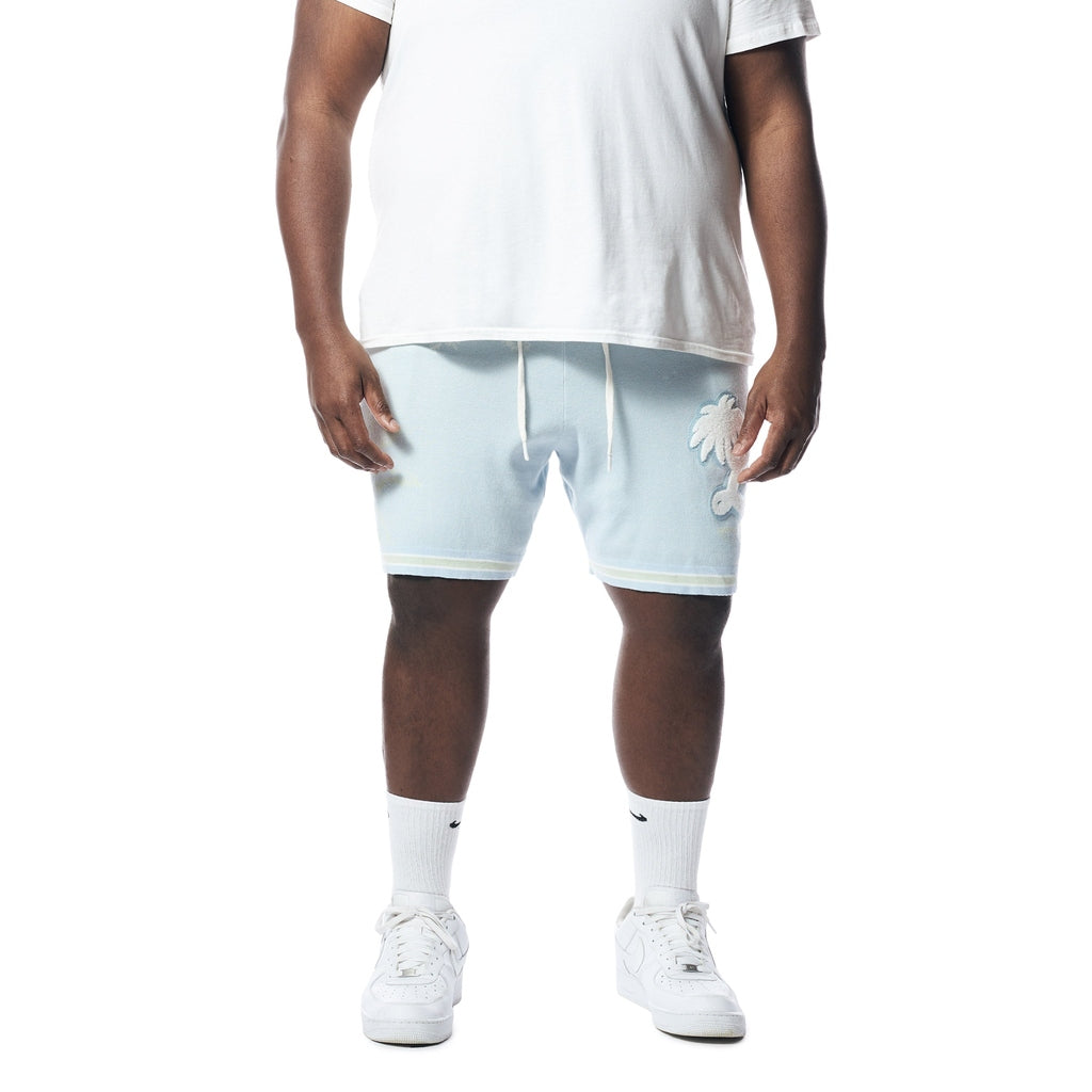 Smoke Rise Big and Tall Big and Tall - Varsity Knit Jacquard Resort Shorts - Seabreeze