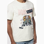 Smoke Rise Skull Graphic Tee - Ecru