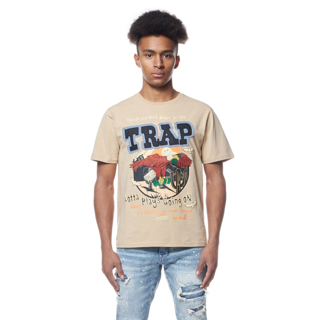 Smoke Rise Graphic Tee - Khaki