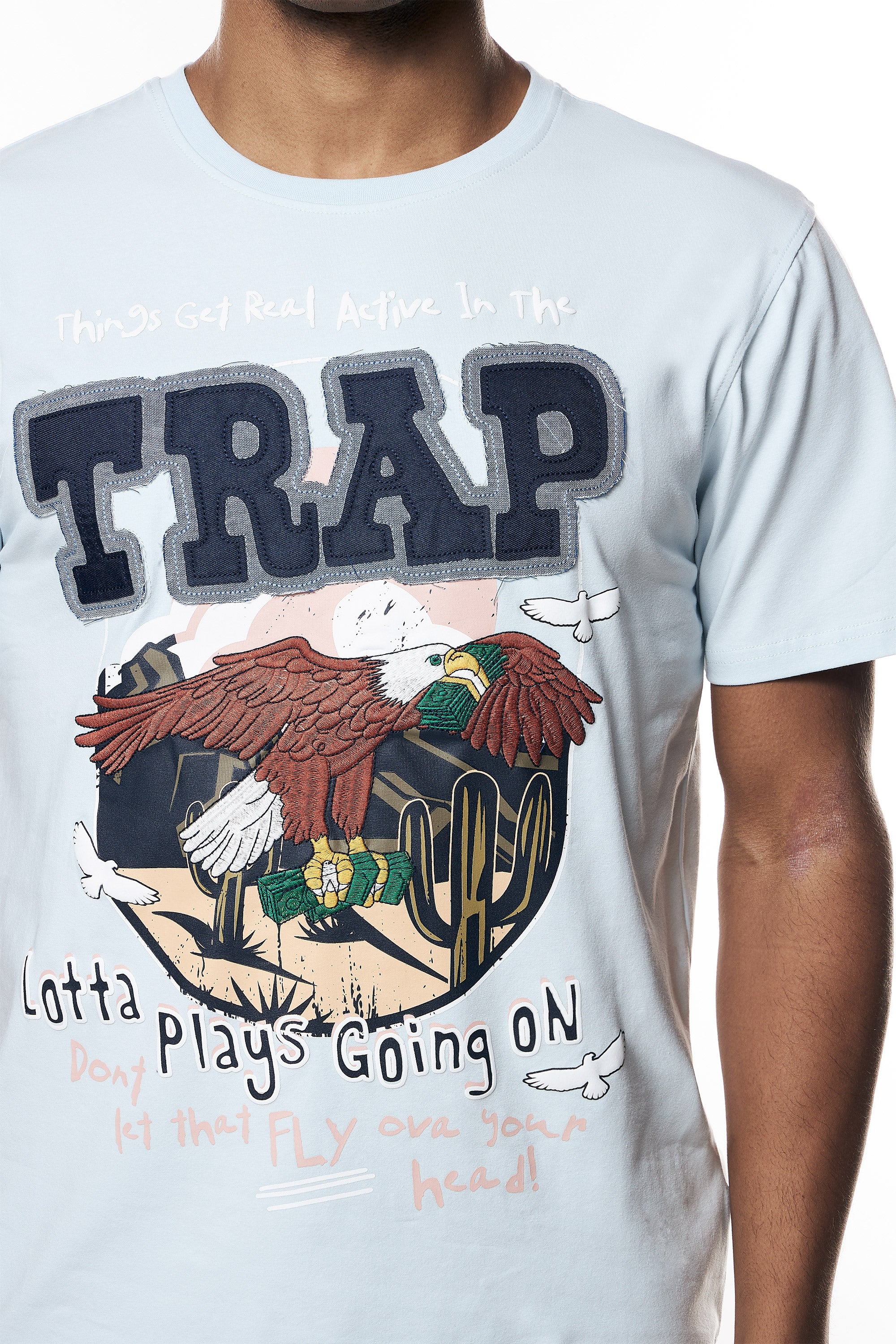 Trap Graphic Tee - Seabreeze