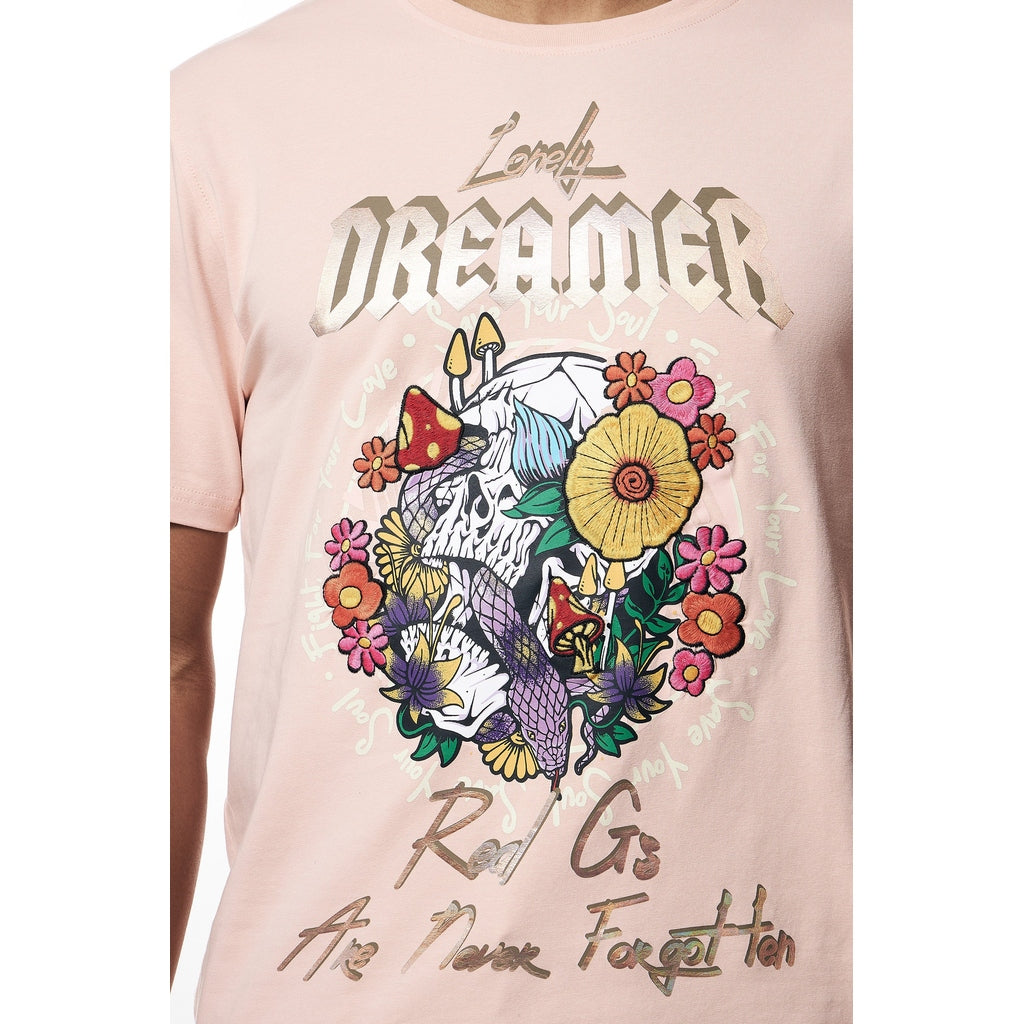 Smoke Rise Dreamer Graphic Tee - Peach