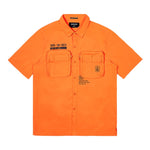 Printed Utility Boxy Windbreaker Shirt