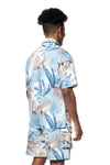 Printed Short Sleeve Woven Windbreaker Shirt