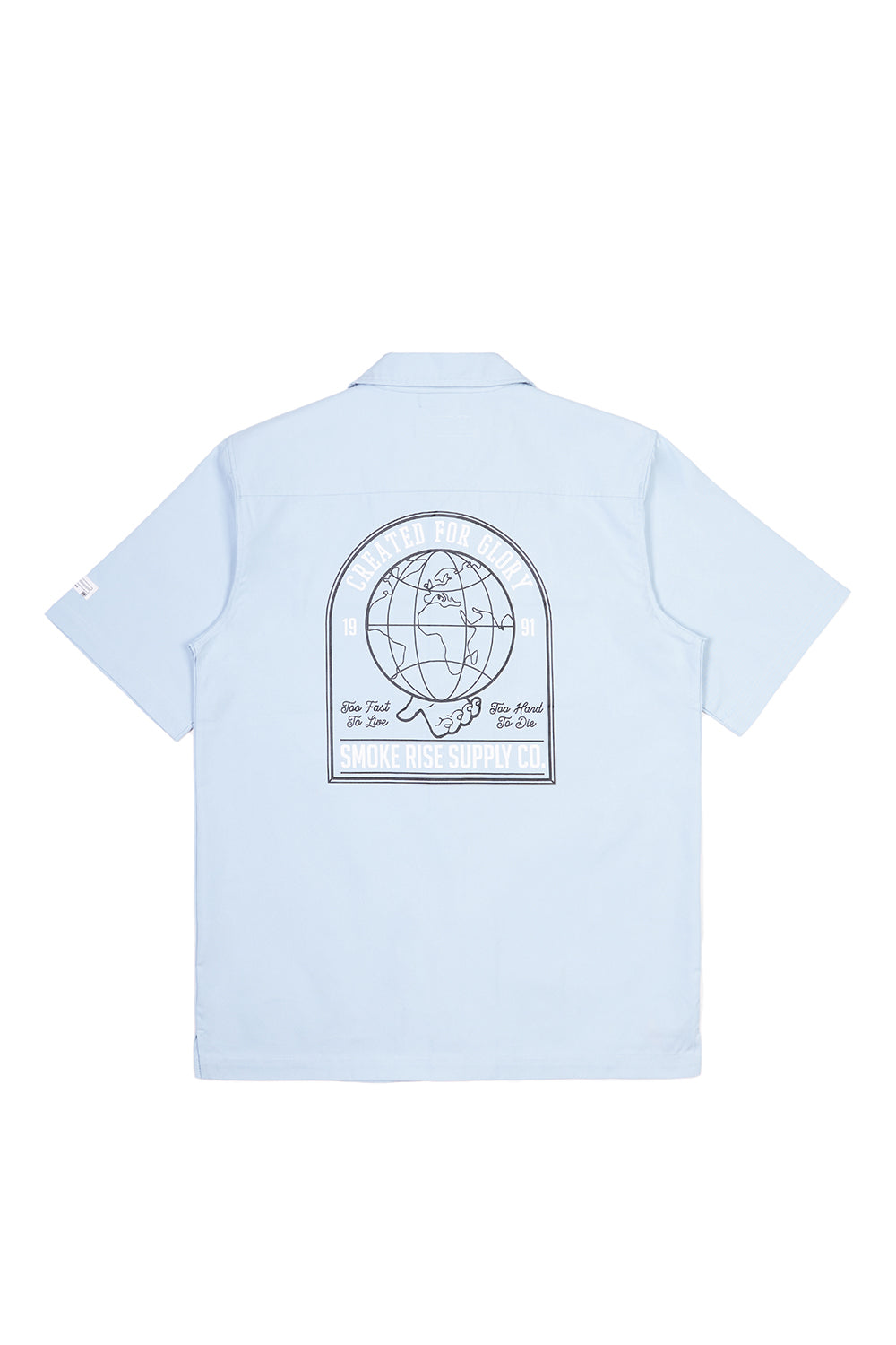 Printed Pitstop Polished Twill Shirt - Seabreeze