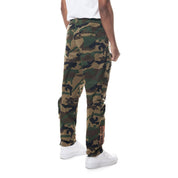 Smoke Rise Printed Utility Windbreaker Joggers - Wood Camo