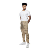 Smoke Rise Printed Utility Windbreaker Joggers - Khaki