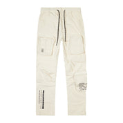 Smoke Rise Printed Utility Windbreaker Joggers - Oatmeal