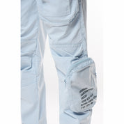 Smoke Rise Printed Utility Windbreaker Joggers - Seabreeze