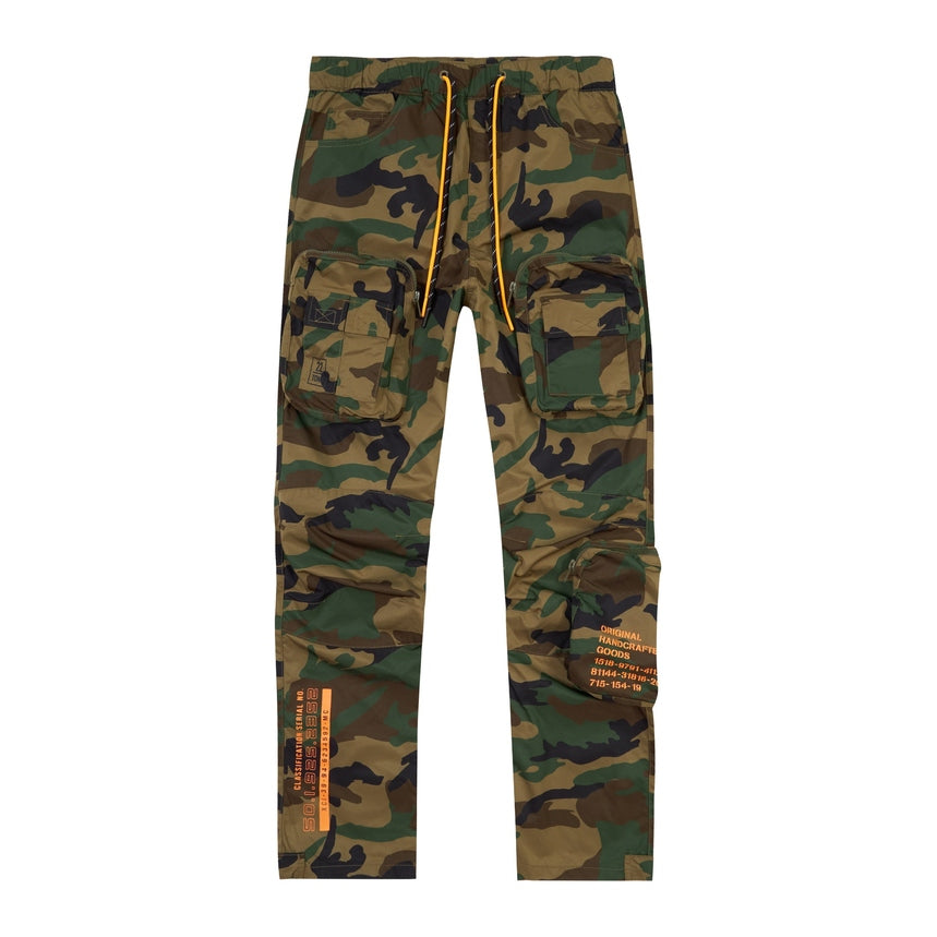 Smoke Rise Big and Tall Big and Tall - Printed Utility Windbreaker Joggers - Wood Camo