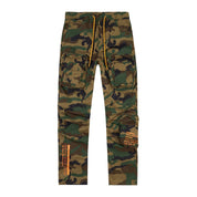 Smoke Rise Printed Utility Windbreaker Joggers - Wood Camo