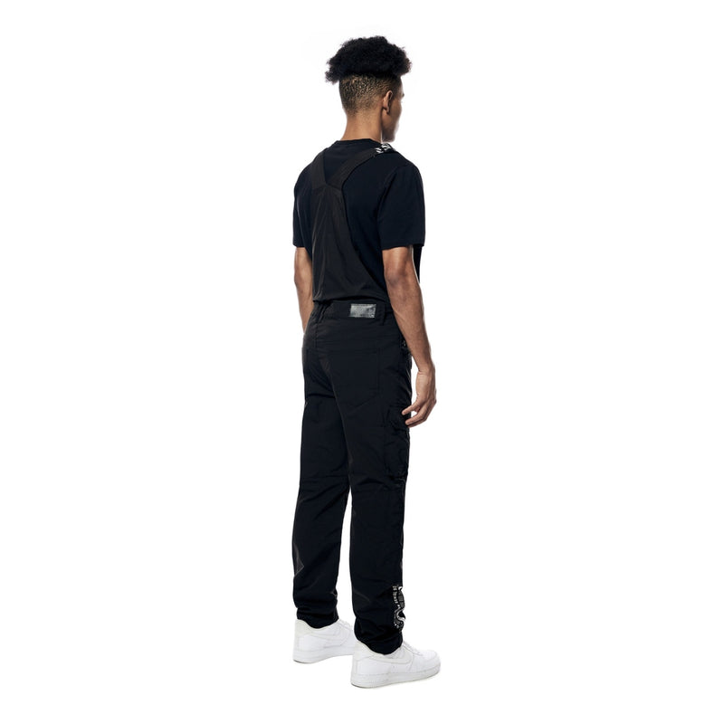 Tonal Color Block Windbreaker Utility Overalls