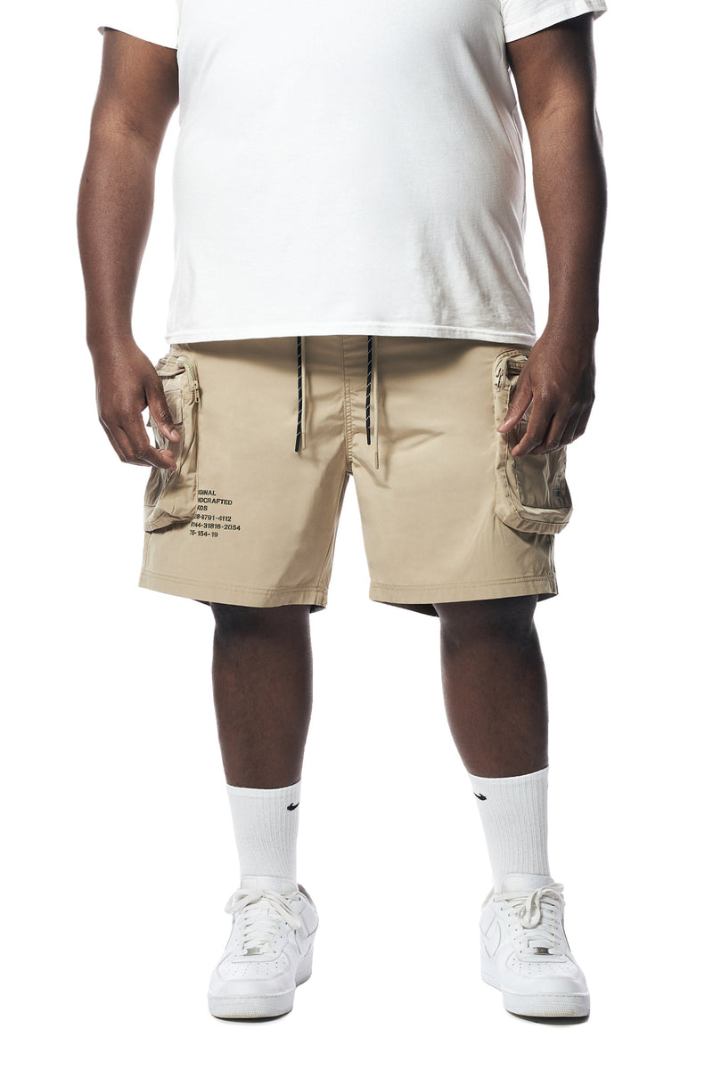 Big & Tall - Printed Utility Lounge Windbreaker Shorts