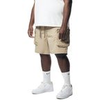 Big & Tall - Printed Utility Lounge Windbreaker Shorts