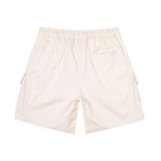 Smoke Rise Printed Twill Workwear Shorts - Ecru