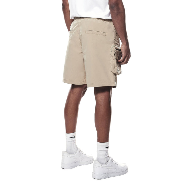 Printed Utility Lounge Windbreaker Shorts