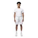 Printed Utility Lounge Windbreaker Shorts