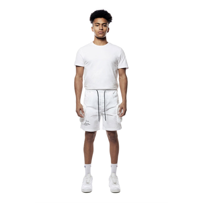 Printed Utility Lounge Windbreaker Shorts