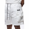 Printed Utility Lounge Windbreaker Shorts