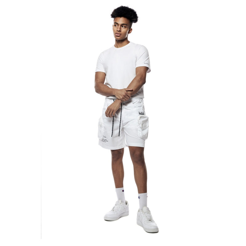 Printed Utility Lounge Windbreaker Shorts