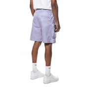 Smoke Rise Varsity Lounge Windbreaker Shorts - Lilac