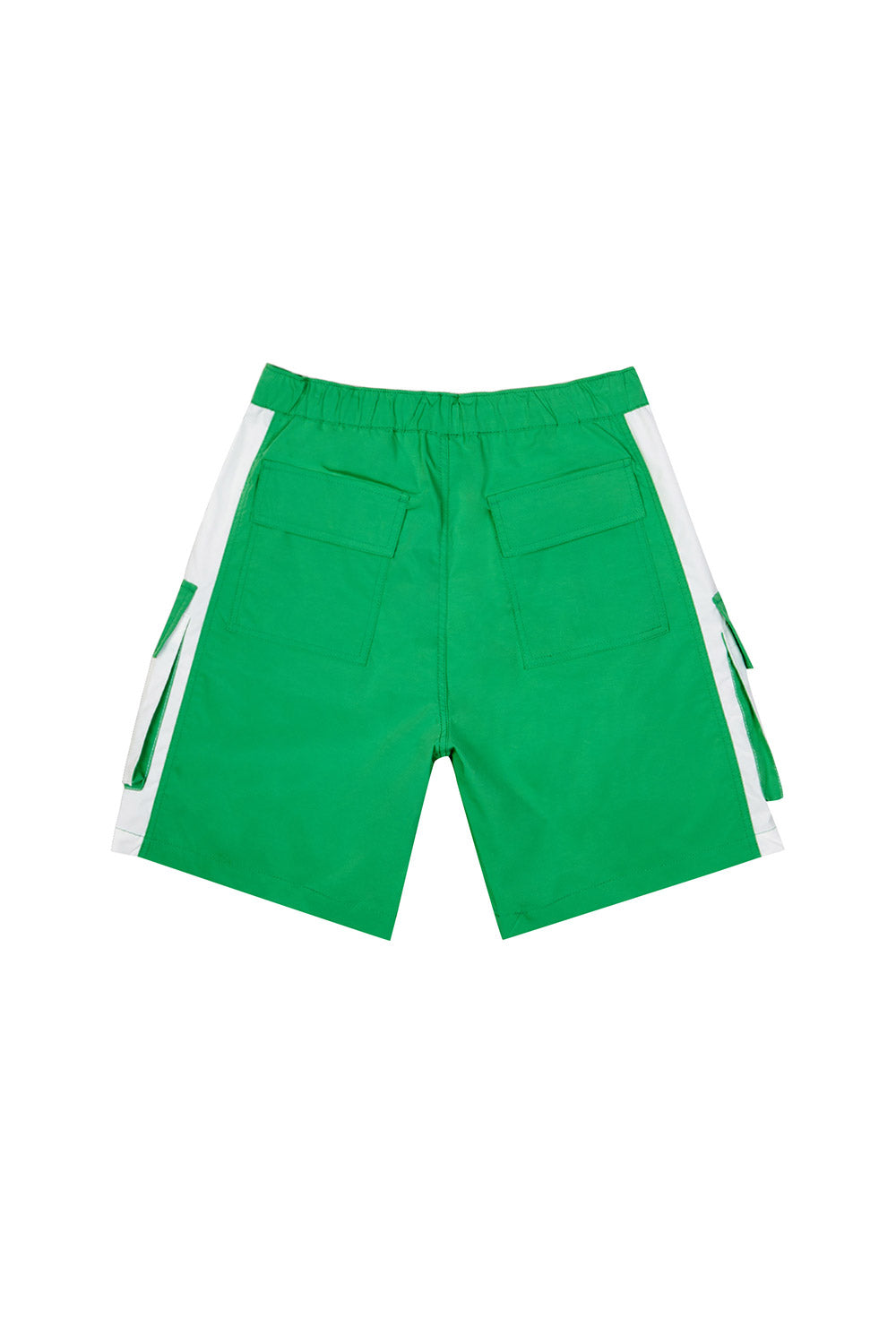 Color block Utility Windbreaker Shorts - Green Grass