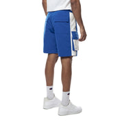 Smoke Rise Color block Utility Windbreaker Shorts - Royal Blue