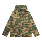 Printed Utility Windbreaker Jacket