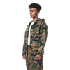Printed Utility Windbreaker Jacket