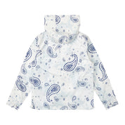 Smoke Rise Paisley Full Zip Windbreaker Jacket - Blue