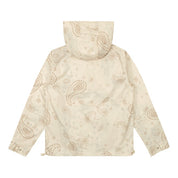 Smoke Rise Paisley Full Zip Windbreaker Jacket - Latte