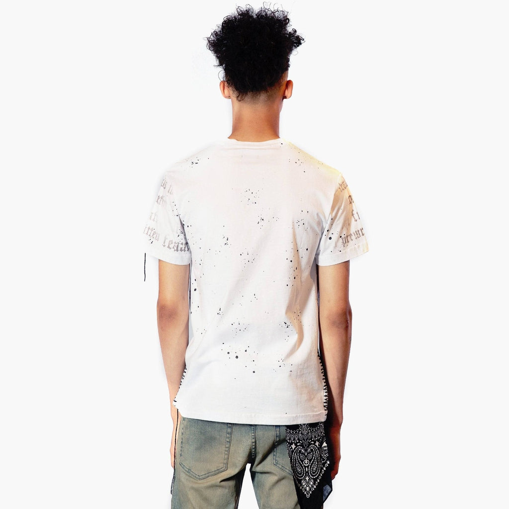 Bleu Noir Bleunoir Skull Sequin Crew Neck Tee - White