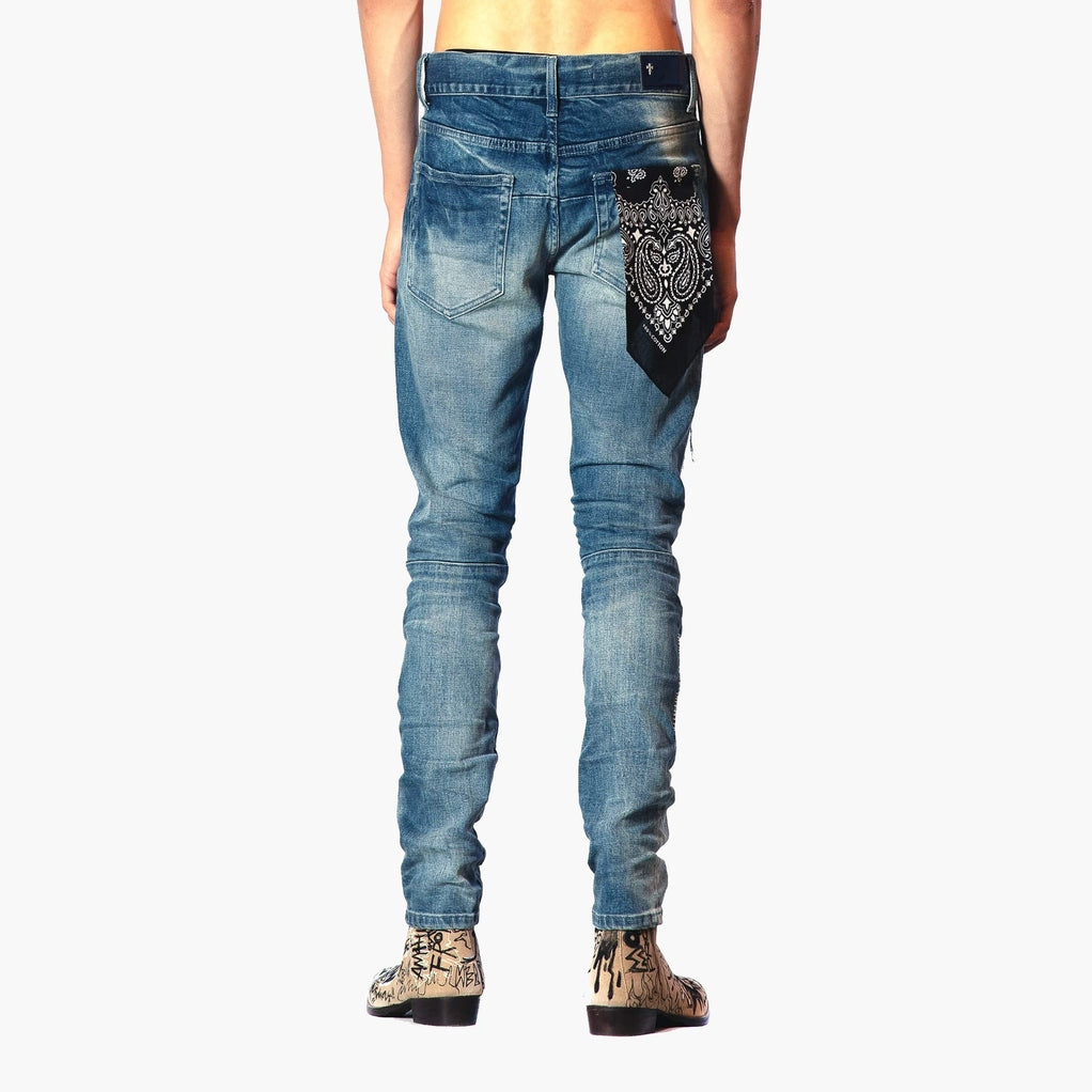 Bleu Noir Bleunoir Distressed Jeans - Cordial Blue
