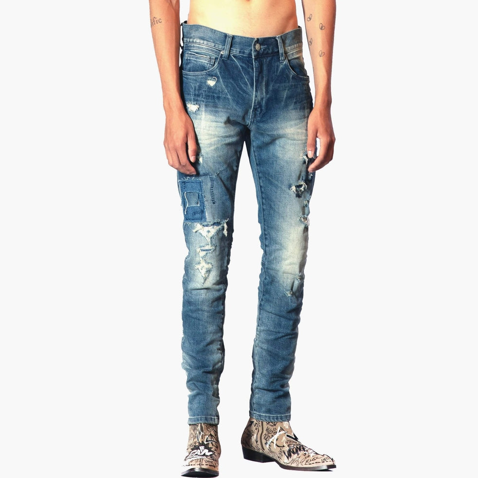 Bleu Noir Bleunoir Distressed Jeans - Cordial Blue