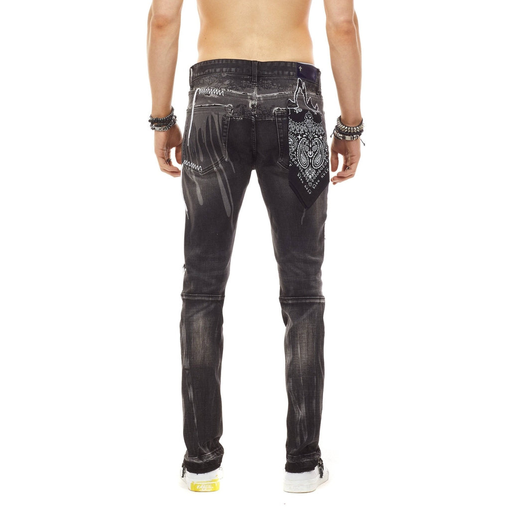 Bleu Noir Bleunoir Raw Edge Jeans - Shadow Grey